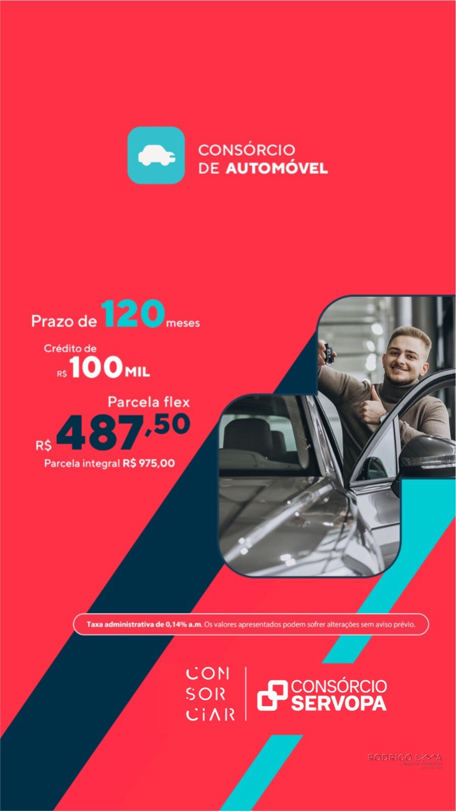 Consórcio de automóvel com parcelas a partir de R$487,50