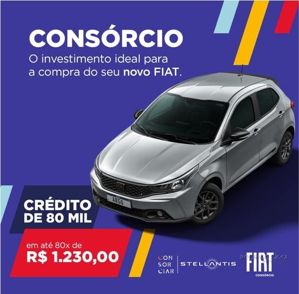 Consórcio de automóvel com parcelas a partir de R$1.230,00