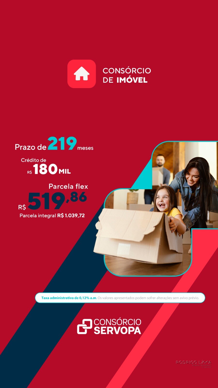 Consórcio de imóvel com parcelas a partir de R$519,86