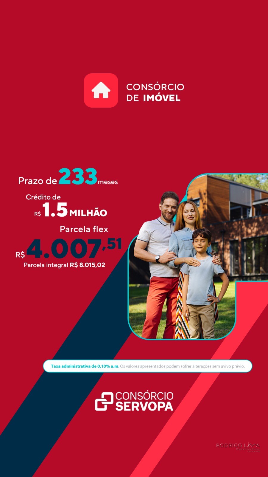 Consórcio de imóvel com parcelas a partir de R$4007,51