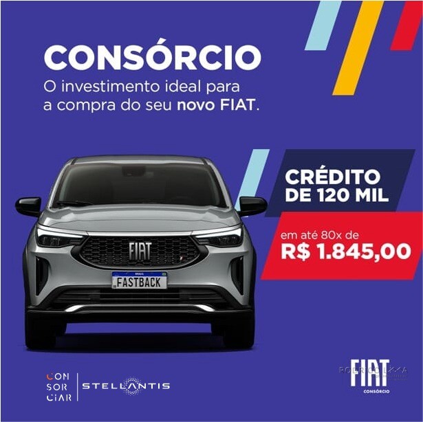 Consórcio de automóvel com parcelas a partir de R$1.845,00