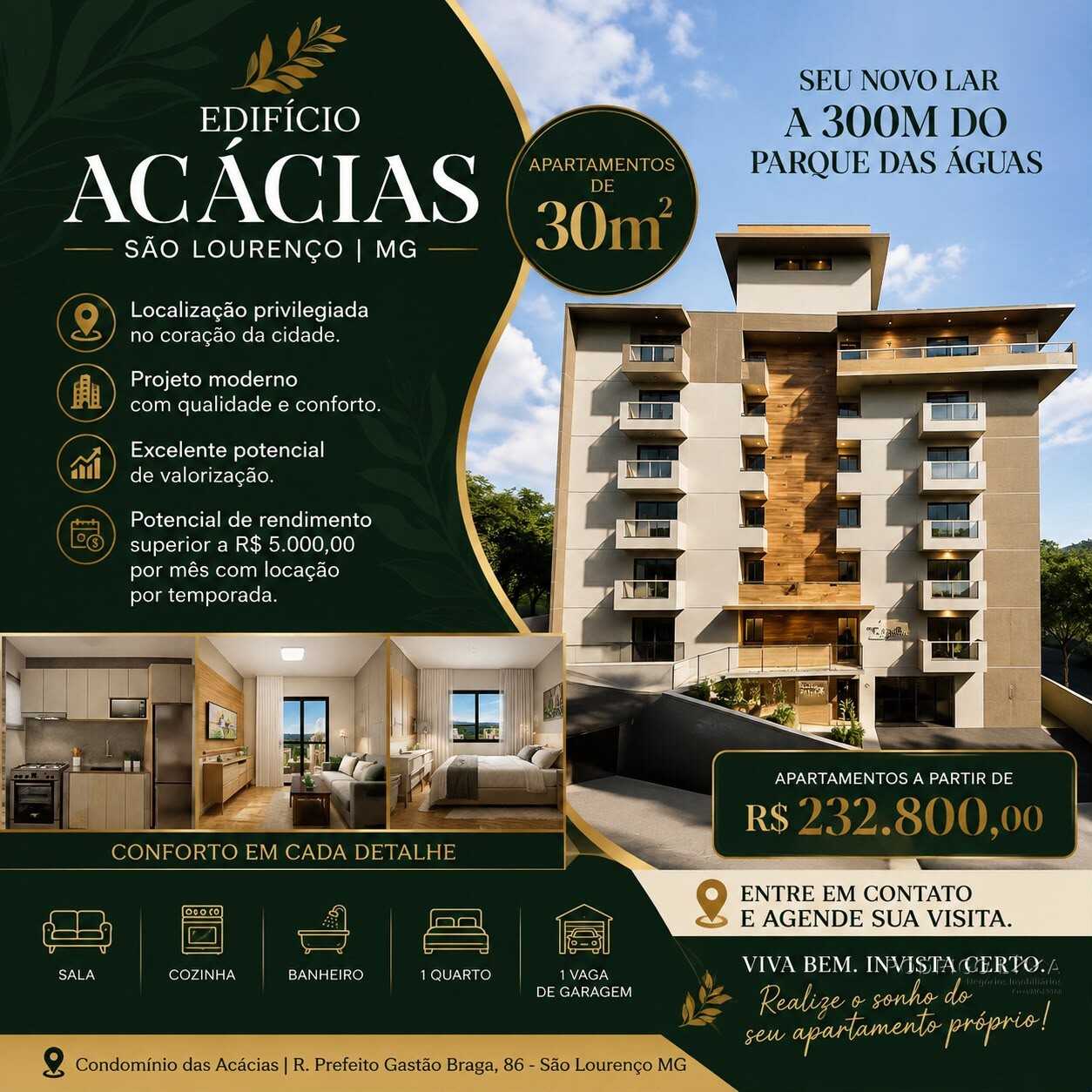 Apartamentos em São Lourenço MG