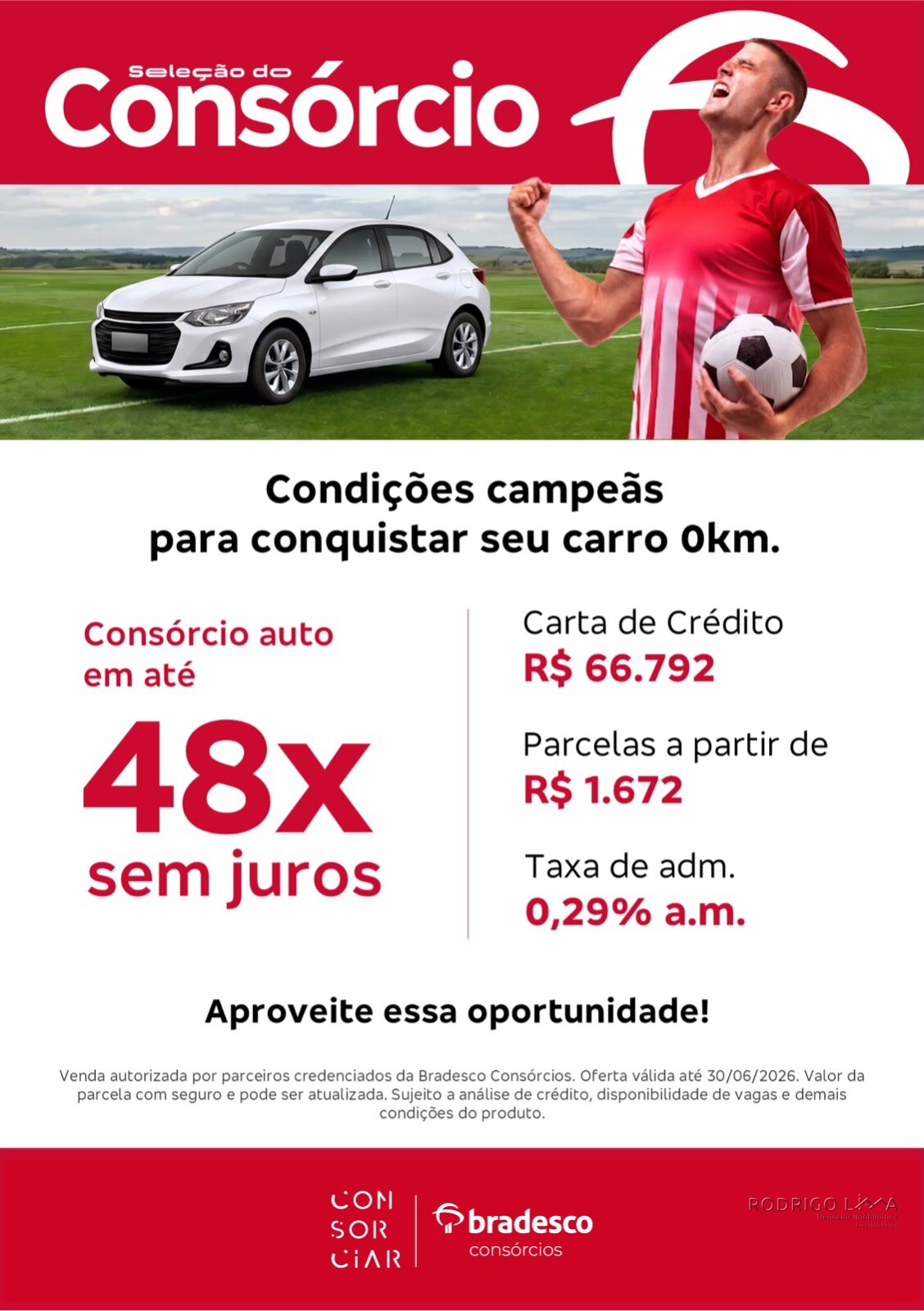 Consórcio de automóvel com parcela a partir de R$ 1.672,00