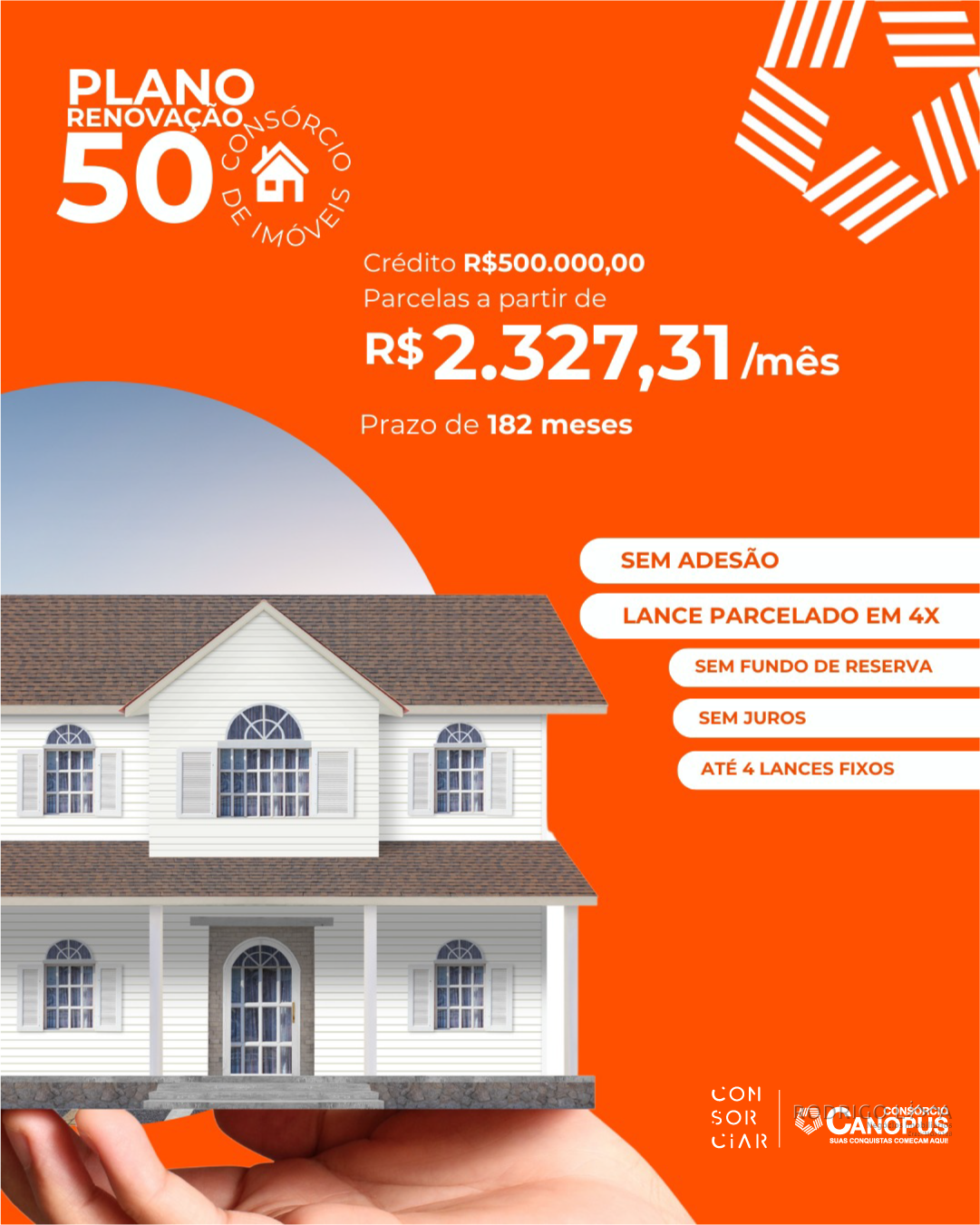 Consórcio Imobiliário com parcelas a partir de R$ 2.327,31