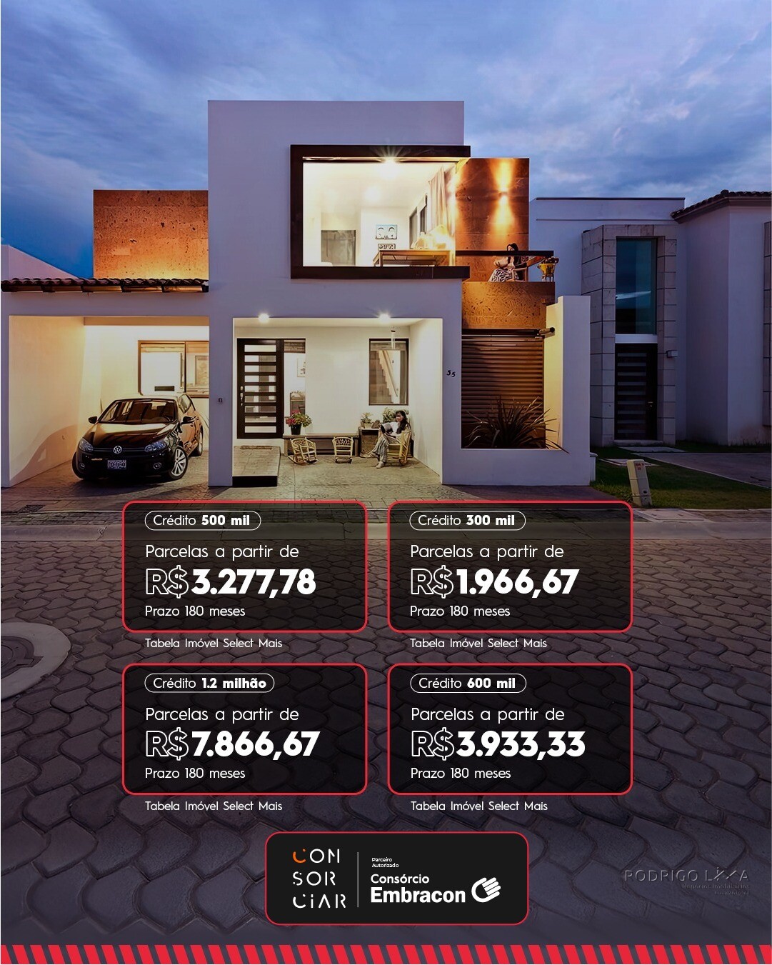 Consórcio de imóvel com parcelas a partir de R$ 3.277,78