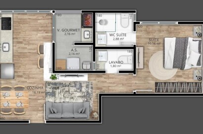 Apartamentos para venda no Vivendas Boulevard em São Lourenço MG