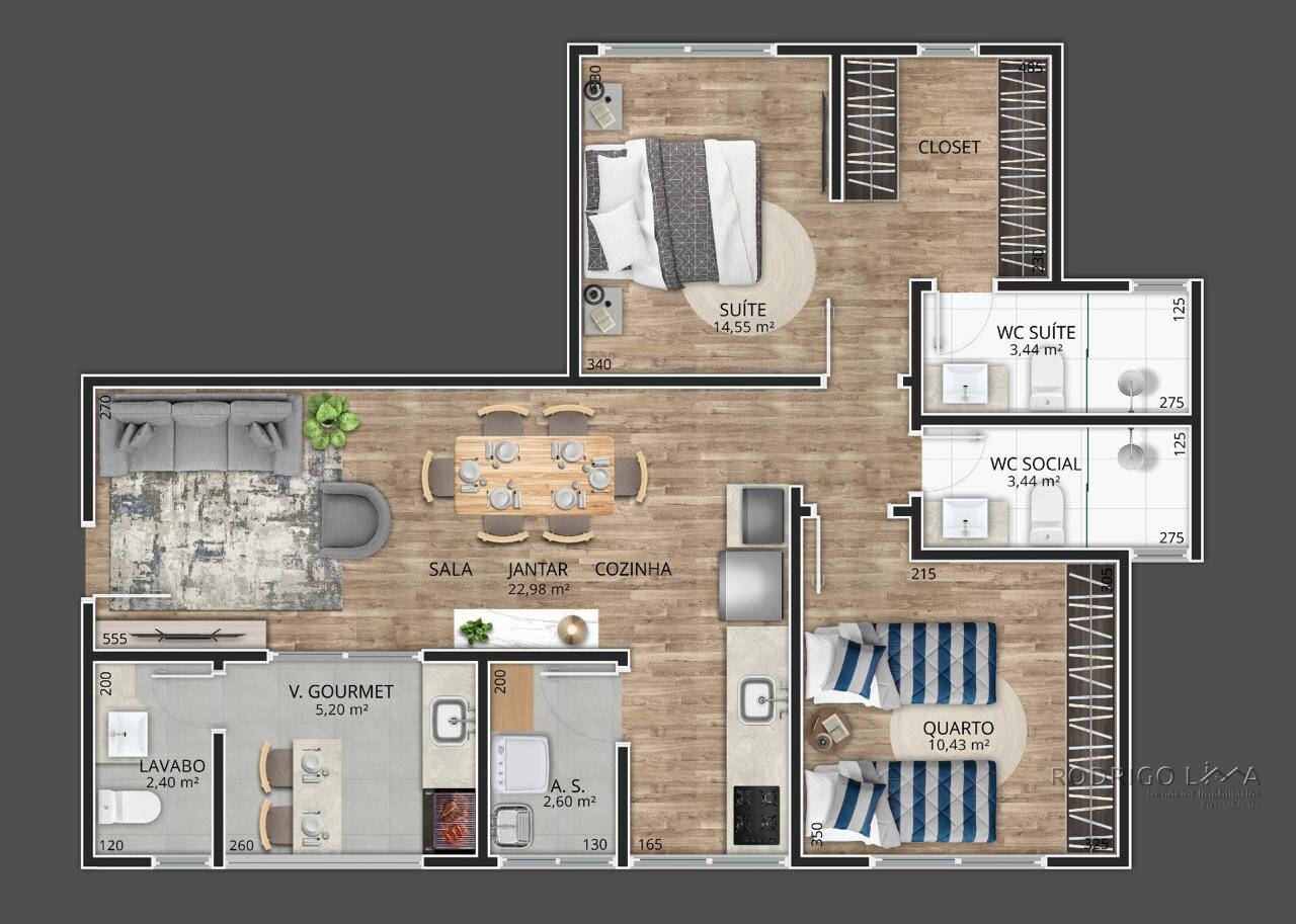 Apartamentos para venda no Vivendas Boulevard em São Lourenço MG