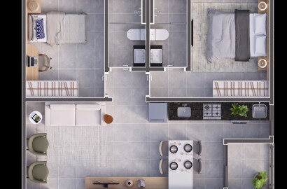 Apartamentos Port Cristal para venda em São Lourenço MG