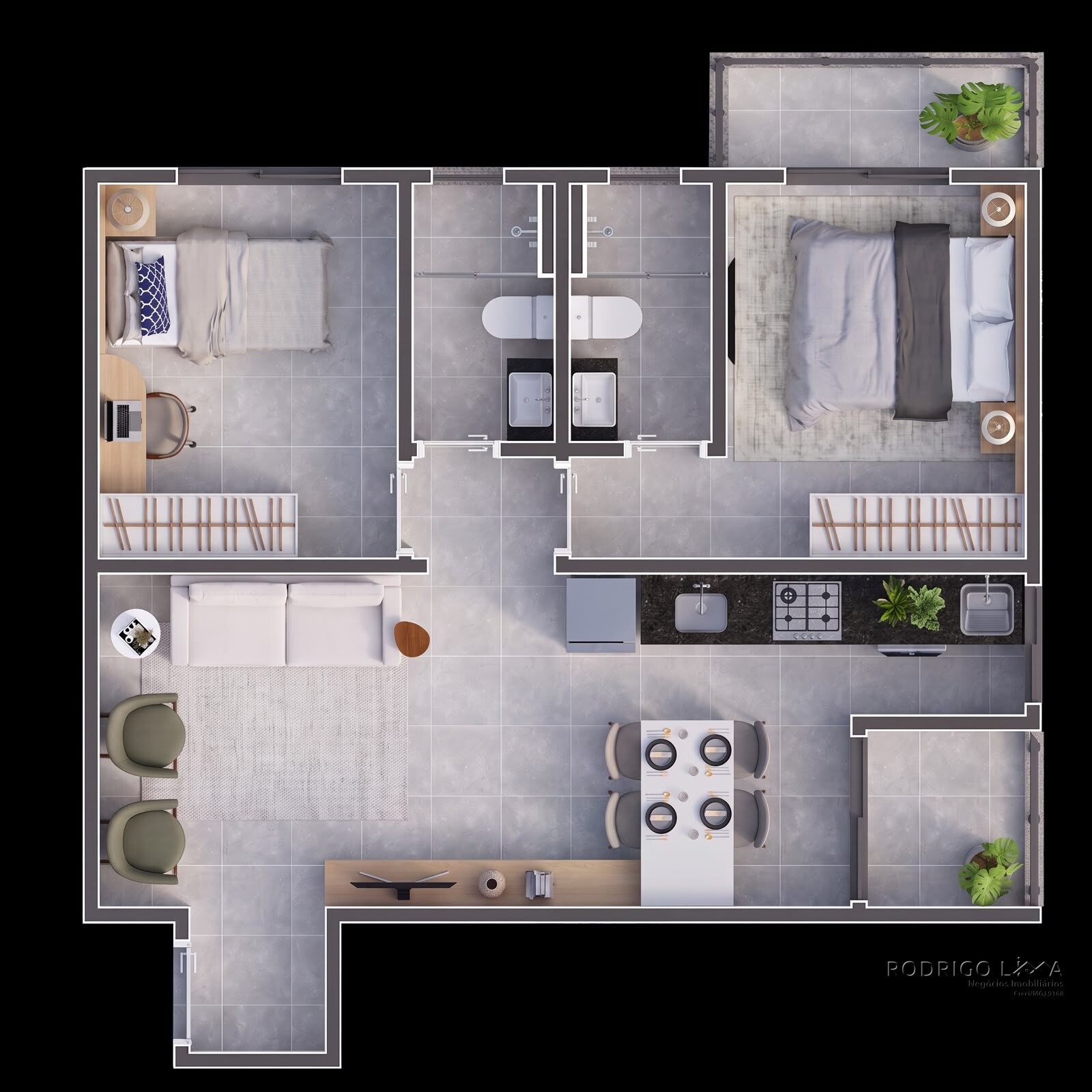Apartamentos Port Cristal para venda em São Lourenço MG