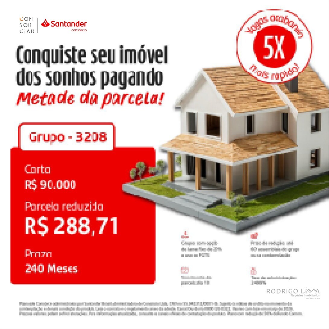 Consórcio de imóvel com parcelas reduzidas a partir de R$288,71