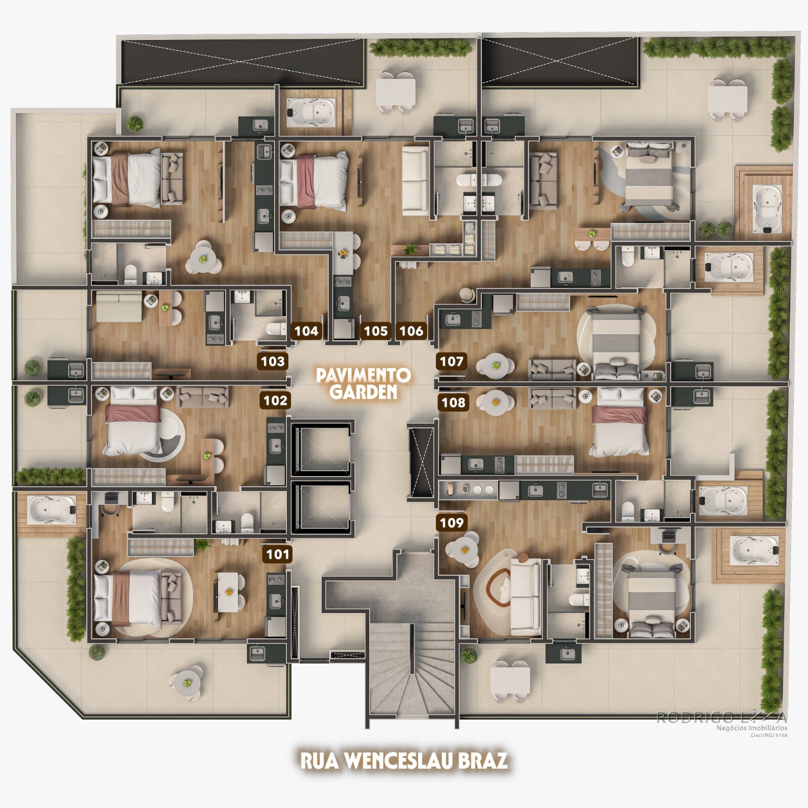 Lindos studios na planta para venda em São Lourenço Mg